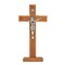 Juvale 12-Inch Wooden Cross Stand, Handcrafted Catholic Altar Shelf Crucifix, Christian Home Accent, Religious Gifts for Women, Decorative Standing Cross for Prayer, Church and Tabletop Display